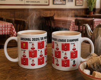 ¡Arsenal! * Taza de campeones de la Premier League 2025/26 * Regalo para los aficionados del Arsenal