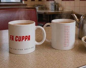 Manchester United: La FA Cuppa * Taza de fútbol divertida * Regalo para aficionados - Día del Padre