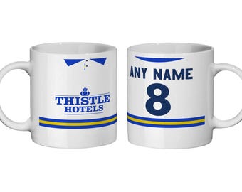 Leeds United: Equipación local de 1993 * Taza personalizada * Regalo para aficionados - Día del Padre