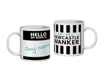 ¡Newcastle United, IDIOTA! * Taza personalizada * Regalo divertido para aficionados - Día del Padre