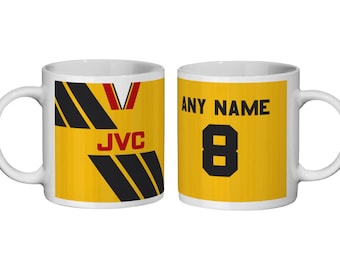 Arsenal: 1993 Away Kit * Personalised Mug * Gift for fans - Fathers Day