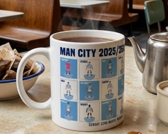 ¡Manchester City! * Taza de campeones de la Copa Carabao * Regalo para aficionados - Man City