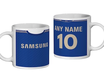 Chelsea: Equipación local 2012 * Taza personalizada * Regalo para aficionados - Día del Padre