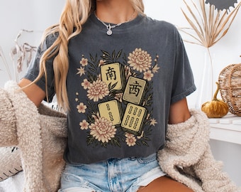 Casual Mahjong Comfort Colors Sweatshirt, Funny Mahjong Hoodie, Game Days Mahjong Shirt, Funny Mahjong Gift, Cozy Vibes Cool Graphic Tee