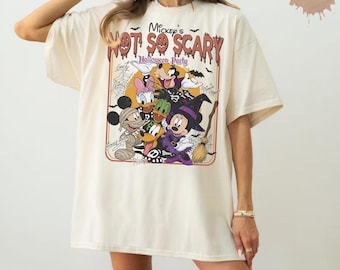 Retro Mickey's Not So Scary Halloween Party 2026 Skeleton Comfort Colors Shirt, Disney Halloween Shirt, 2026 Halloween Disney Family Shirt