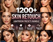 1200+ Skin Retouch Lightroom Presets Bundle | Portrait Skin Smoothing, Beauty Enhancer, Professional Photo Editing Presets