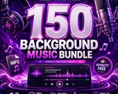150 Background Music Bundle – Royalty Free Music Pack for YouTube, Videos, Vlogs, Ads & Content Creators | Cinematic Corporate Ambient Audio