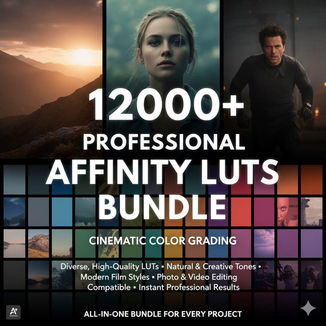 12000+ Professional Affinity Luts Bundle Color Grading LUT Pack for ...