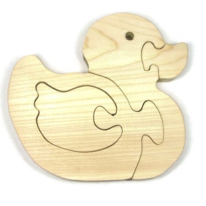 Wooden Duck Puzzle, Wooden Duck Toy, Duck Puzzle, Duck Toy, Personalized Toy, Personalized Puzzle, Montessori Toy