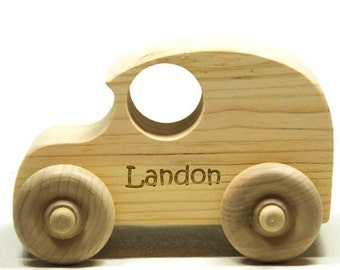 Wooden Toy Car - Personalized for Children and Toddlers