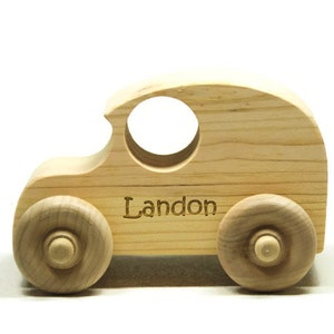 Wooden Toy Car - Personalized for Children and Toddlers