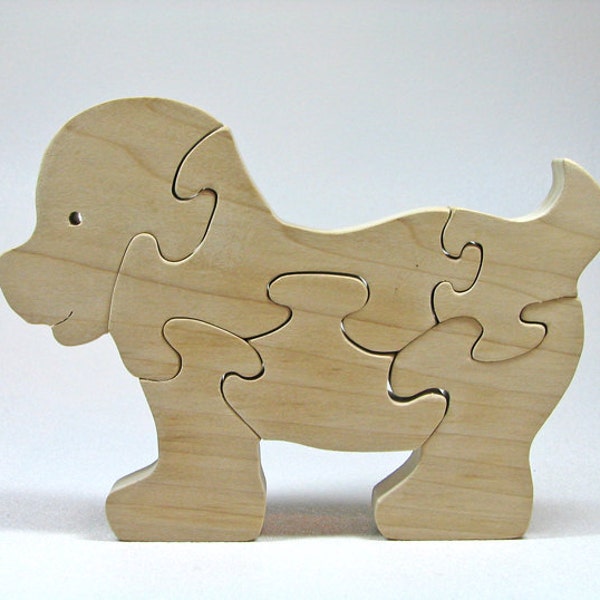 Wooden Puppy Dog Puzzle, Wooden Puppy Dog Toy, Puppy Dog Puzzle, Puppy Dog Toy, Personalized Toy, Personalized Puzzle