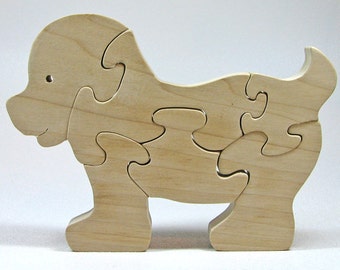 Wooden Puppy Dog Puzzle, Wooden Puppy Dog Toy, Puppy Dog Puzzle, Puppy Dog Toy, Personalized Toy, Personalized Puzzle