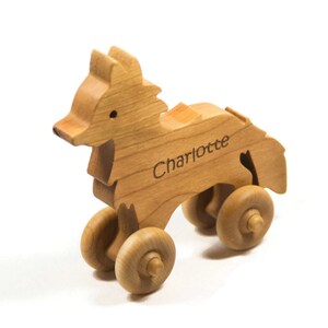 Wooden Toy Car Wooden Car Fox Car Personalized for Children and Baby imagem 4