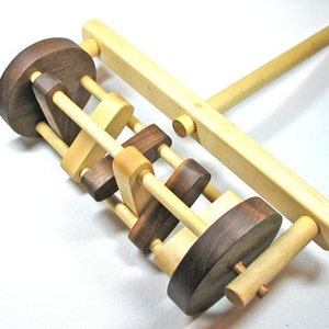 Wooden Toy Lawn Mower, Handmade Wooden Toy Mower, Push Toy Lawn Mower, Lawn Mower Toy for Children and Toddlers Eco Friendly All Natural