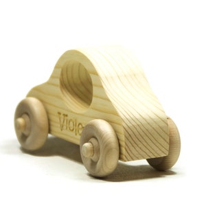 Wooden Toy Car Personalized Push Toy Wood Toy Car image 2