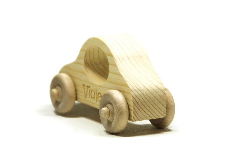 Wooden Toy Car Personalized Push Toy Wood Toy Car image 2