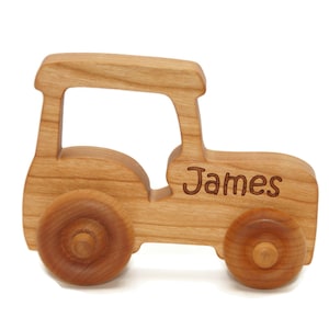 Wooden Tractor Push Toy