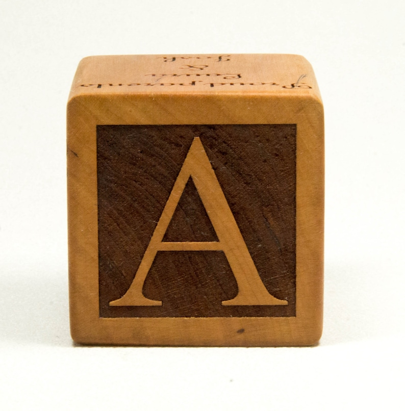 Personalized Wooden Baby Block Personalize Gift for Nursery Etsy