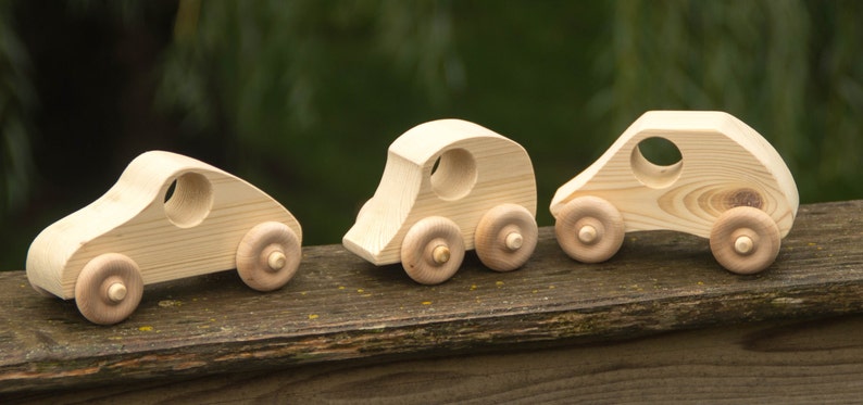 Personalized Wooden Toy Truck, Toddler Toy Semi Truck with Trailer image 4