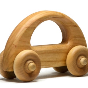 Personalized Wooden Toy Car for Toddlers, Montessori Waldorf Toy Car First Birthday Gift Baby Shower Gift image 3