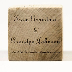 Personalized Wooden Baby Blocks, Baby Shower Gift, Baptism Gift Baby Blocks, Newborn Gift image 5