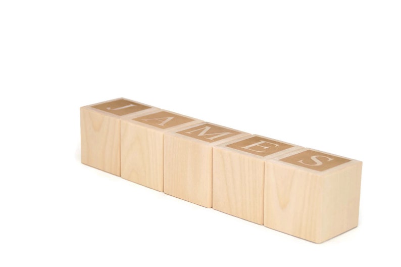 Personalized Wood Name Blocks Wooden Letter Block Letter Etsy