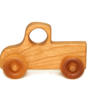 Personalized Wooden Toy Truck, Push Toy, Baby Shower and Ring Bearer Gift, Montessori Toy image 8