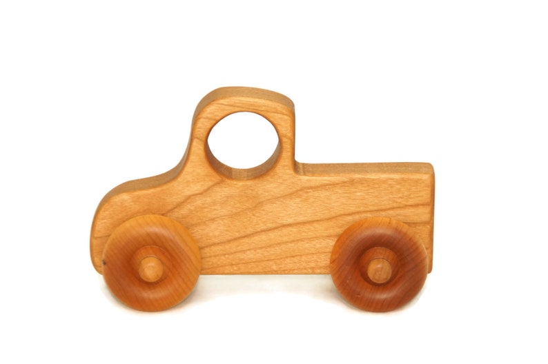 Personalized Wooden Toy Truck, Push Toy, Baby Shower and Ring Bearer Gift, Montessori Toy image 8