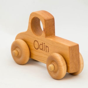 Personalized Wooden Toy Truck, Push Toy, Baby Shower and Ring Bearer Gift, Montessori Toy image 5