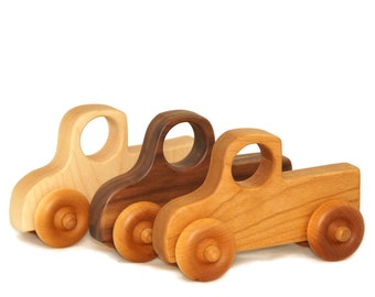 Personalized Wooden Toy Truck, Push Toy, Baby Shower and Ring Bearer Gift, Montessori Toy