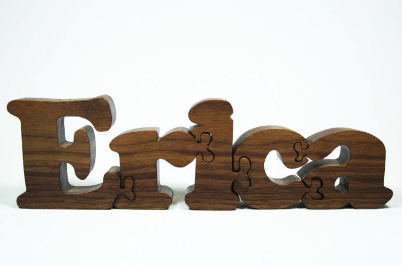 custom wooden name puzzle personalized wood puzzle