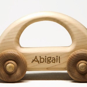 Wooden Toy Car - Personalized Toy Car, Childrens Toy Car, Baby Gift, Baptism Gift, Birthday Gift