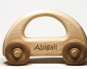 Wooden Toy Car - Personalized Toy Car, Childrens Toy Car, Baby Gift, Baptism Gift, Birthday Gift