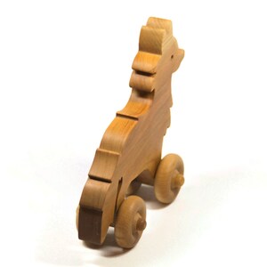 Wooden Toy Car Wooden Car Fox Car Personalized for Children and Baby imagem 5