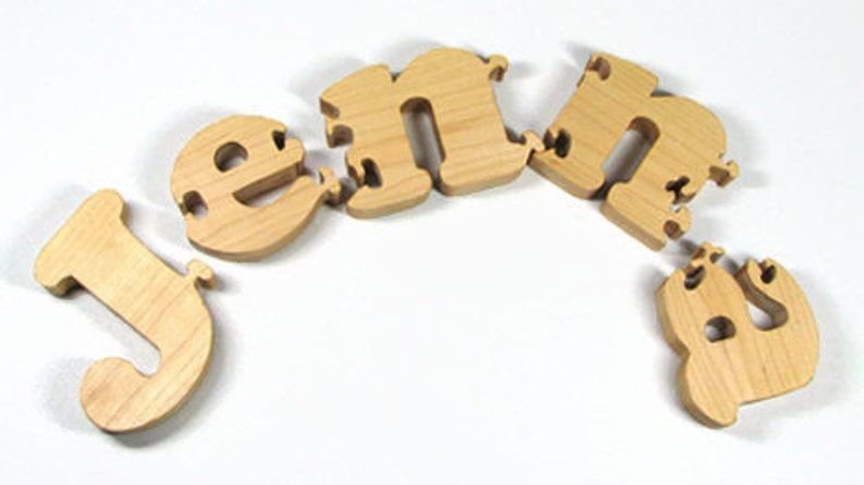 custom wooden name puzzle personalized wood puzzle