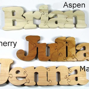 custom wooden name puzzle personalized wood puzzle