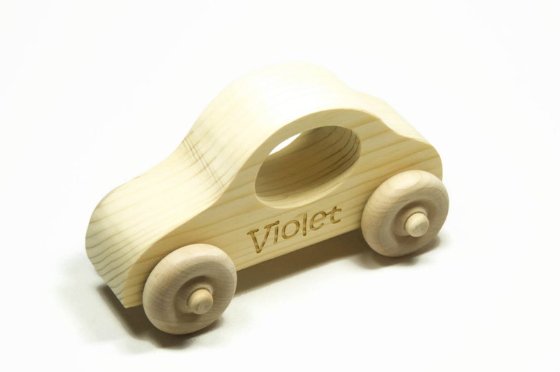 Wooden Toy Car Personalized Push Toy Wood Toy Car image 5