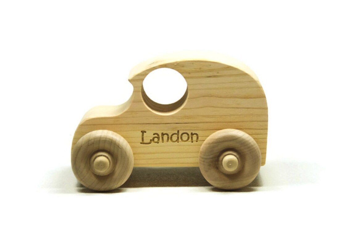 Wooden Toy Car Personalized for Children and Toddlers Etsy