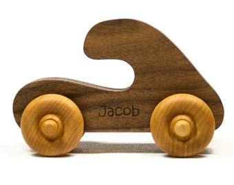 Wooden Toy Car Personalized Push Toy Wooden Children's Car