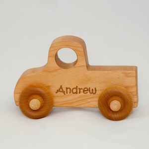 Toy Truck, Wooden Toy Truck, Wood Truck, Toddler Toy Wood Toy Truck Personalized for Children and Toddlers image 2