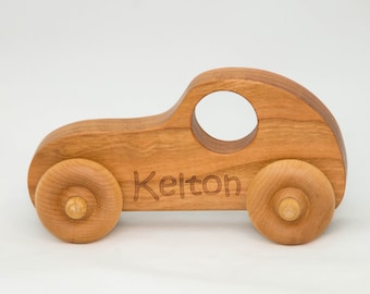 Wooden Toy Car, Wood Car, Push Toy - Personalized Toy for Children