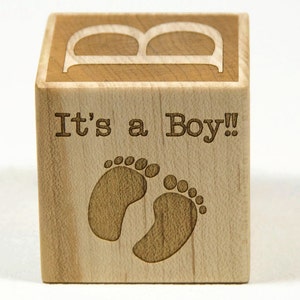 personalized custom wooden baby name block birth stats information newborn baby gift baptism laser engraved