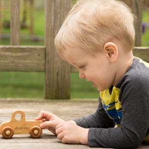 Toy Truck, Wooden Toy Truck, Wood Truck, Toddler Toy Wood Toy Truck Personalized for Children and Toddlers image 1