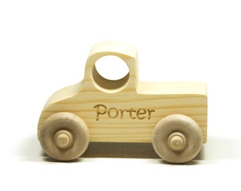 Wooden Toy, Wood Toy Truck, Toddler Toy Wood Truck Personalized for Children and Toddlers