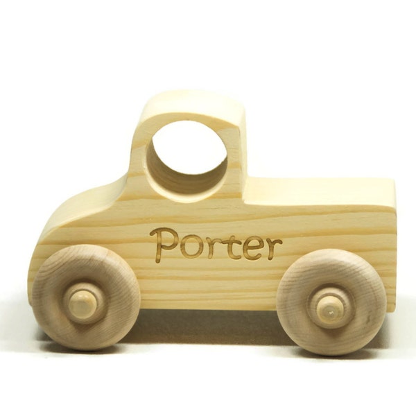 Wooden Toy, Wood Toy Truck, Toddler Toy Wood Truck Personalized for Children and Toddlers