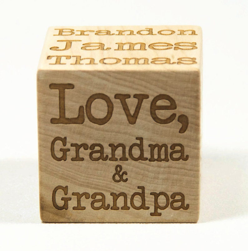 personalized custom wooden baby name block birth stats information newborn baby gift baptism laser engraved