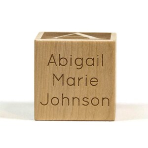 Baby First Christmas Gift, Personalized Wooden Baby Block, First Christmas, Baby Gift, Christmas Gift image 2