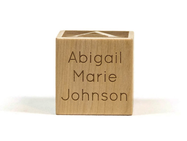 Baby First Christmas Gift, Personalized Wooden Baby Block, First Christmas, Baby Gift, Christmas Gift image 2