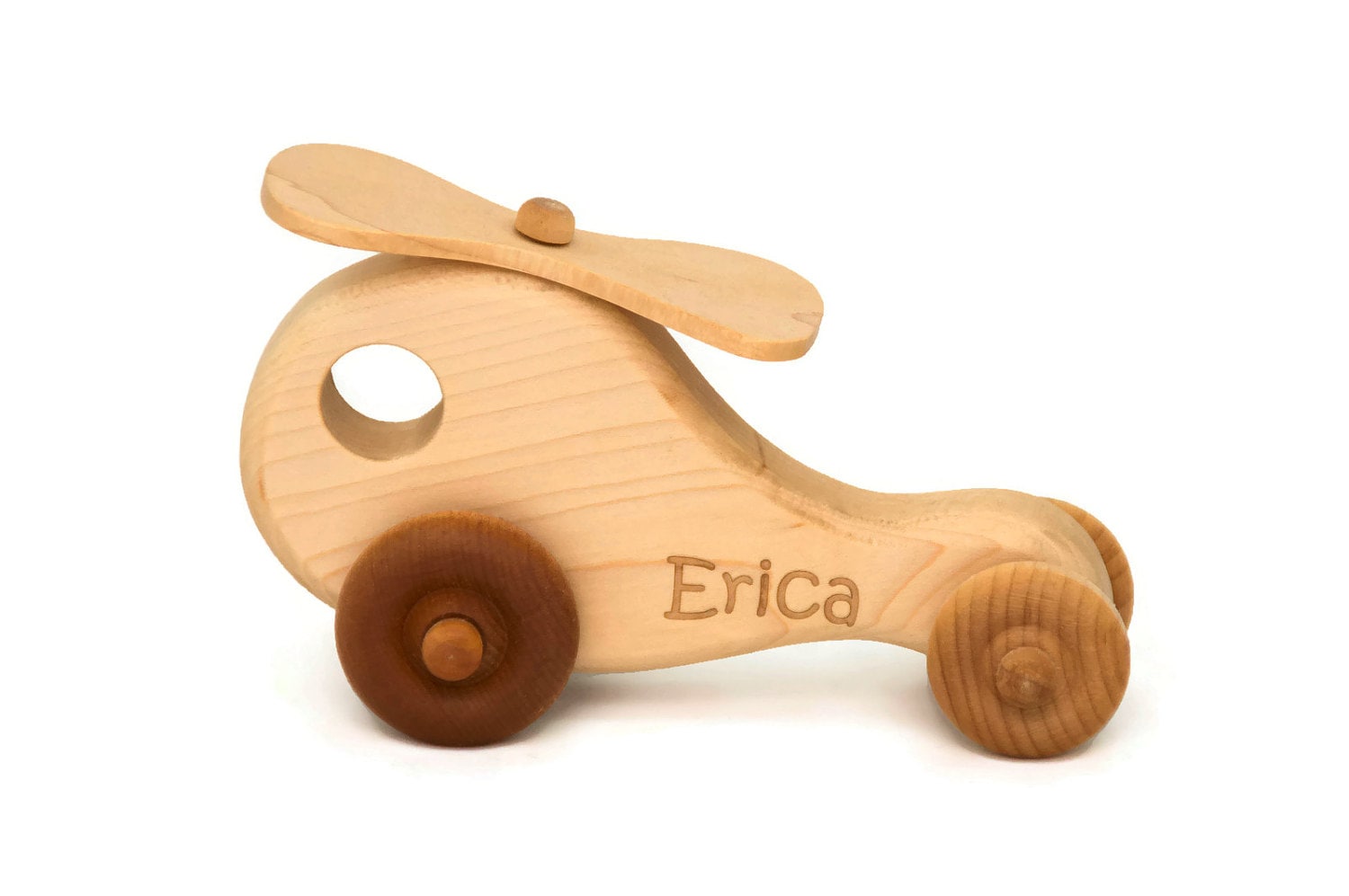 Personalized Wooden Toy Baby Birthday Gift Wood Toy Helicopter Wooden